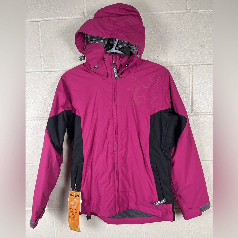 NWT Ride Malibu Girls Youth Medium 10-12 Snowboard Jacket Snowboard Ski Winter